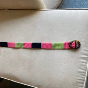 Preppy Corduroy D ring belt EUC